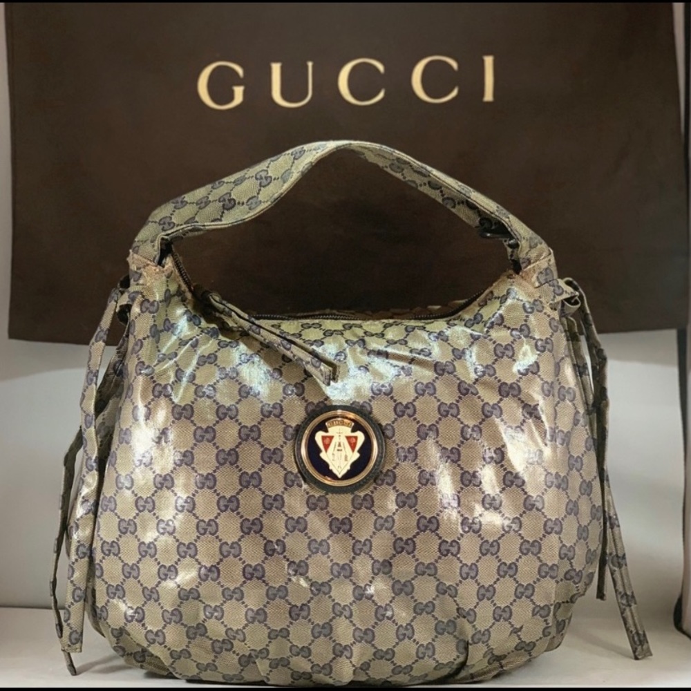 VINTAGE, RARE, 👑 GUCCI BAG (NAVY) 👑